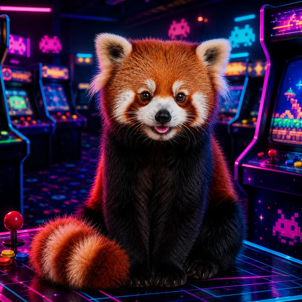 Arcadecore aesthetic — visual example