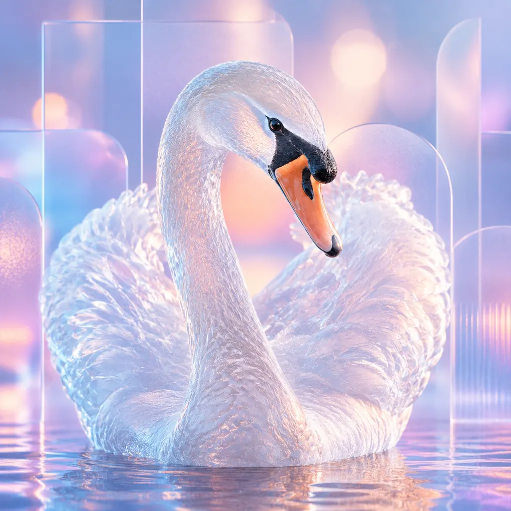 Glassmorphism aesthetic — visual example