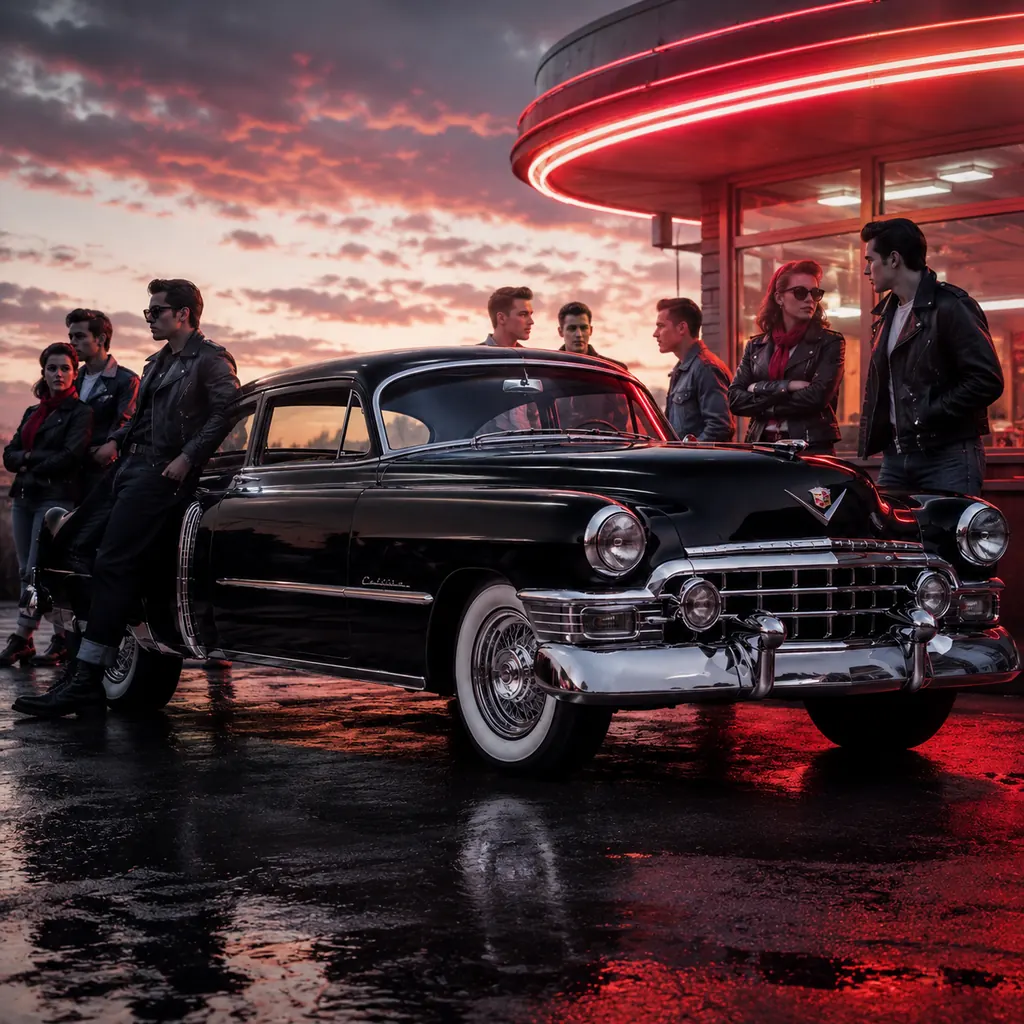 Greaser aesthetic — visual example