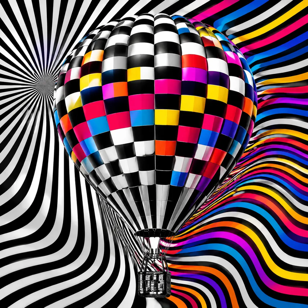 Op Art aesthetic — visual example