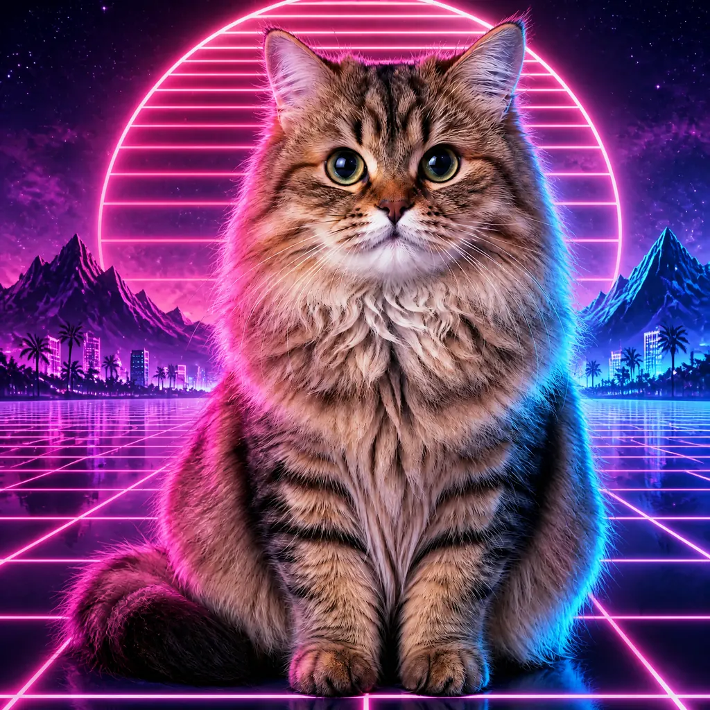 Synthwave aesthetic — visual example