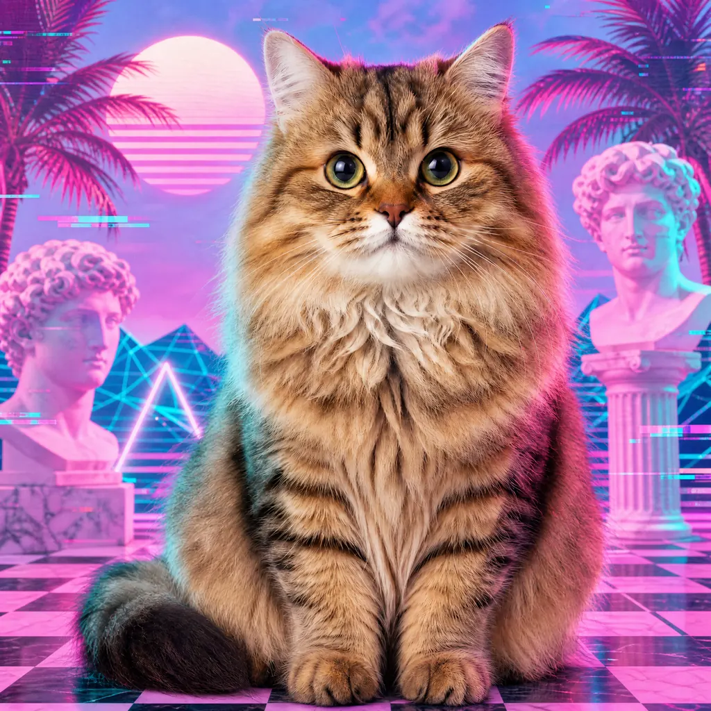 Vaporwave aesthetic — visual example